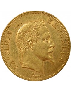 Napoléon III Tête Laurée 100 francs Or 1868 A - Paris 2