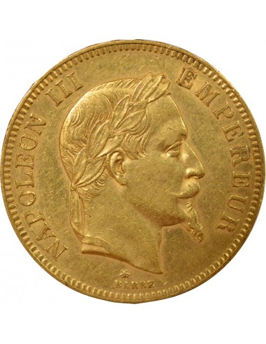Napoléon III Tête Laurée 100 francs Or 1868 A - Paris