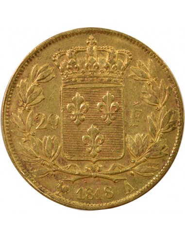 Louis XVIII 20 francs Or 1818 A - Paris