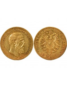 Etats Allemands (Prusse) Guillaume I de Prusse 10 mark Or 1888 A Berlin