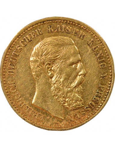 Etats Allemands (Prusse) Guillaume I de Prusse 10 mark Or 1888 A Berlin