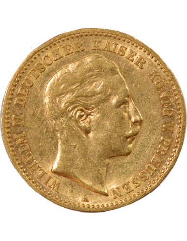 Etats Allemands (Prusse) Guillaume II de Prusse 10 mark Or 1903 A Berlin