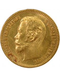 Russie Nicolas II 5 roubles Or 1902 Saint-Petersbourg 2