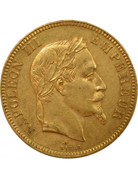 Napoléon III Tête Laurée 100 francs Or 1862 A - Paris