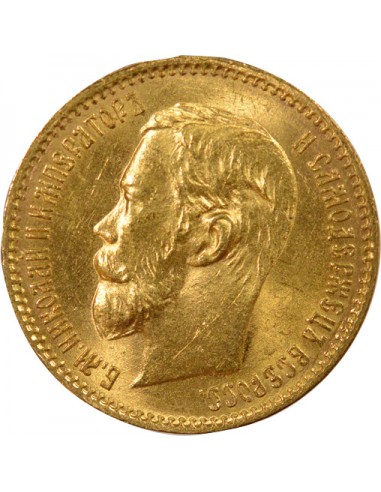 Russie Nicolas II 5 roubles Or 1902 Saint-Petersbourg