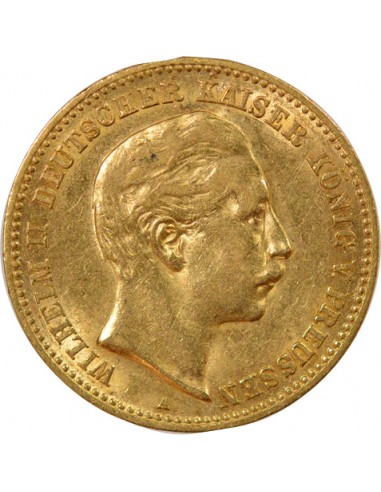 Etats Allemands (Prusse) Guillaume II de Prusse 10 mark Or 1905 A Berlin