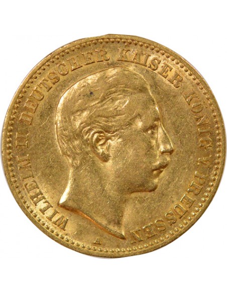 Etats Allemands (Prusse) Guillaume II de Prusse 10 mark Or 1905 A Berlin