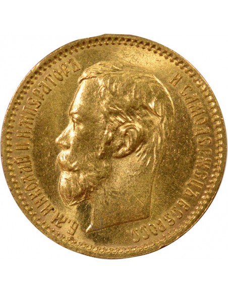 Russie Nicolas II 5 roubles Or 1902 Saint-Petersbourg