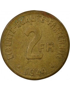 France Libre 2 francs Bronze-Alu 1944 Philadelphie 2