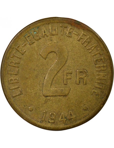 France Libre 2 francs Bronze-Alu 1944 Philadelphie