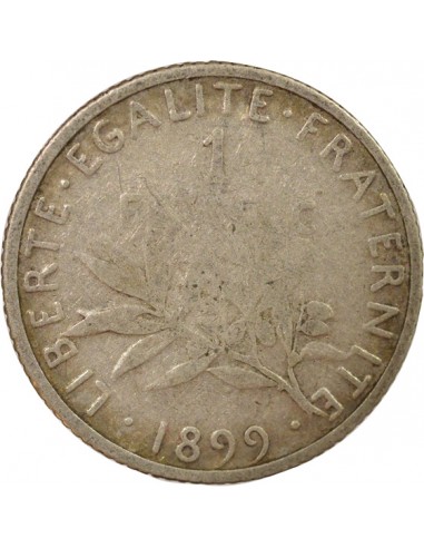 Semeuse 1 franc Argent 1899 J Paris