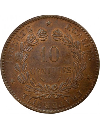 IIIe République 10 centimes Bronze 1890 A - Paris