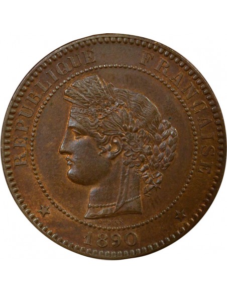 IIIe République 10 centimes Bronze 1890 A - Paris