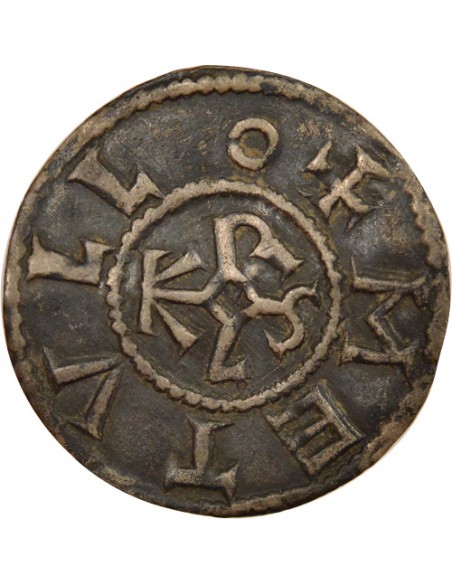 Charles II 1 denier Argent 840-864 Melle