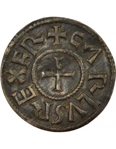 Charles II 1 denier Argent 840-864 Melle