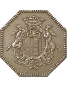 CAISSE D'EPARGNE DE RENNES - JETON ARGENT poinçon Corne (après 1879) 2