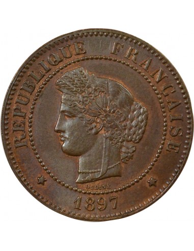 5 centimes Bronze 1897 A - Paris