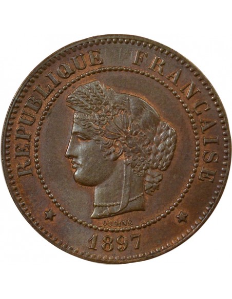5 centimes Bronze 1897 A - Paris