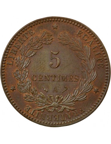 5 centimes Bronze 1897 A - Paris