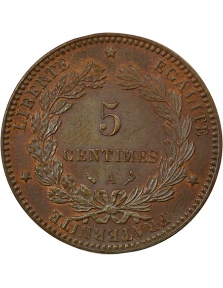 5 centimes Bronze 1897 A - Paris