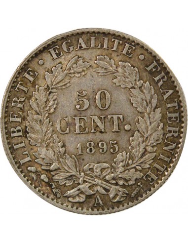 IIIe République 50 centimes Argent 1895 A - Paris