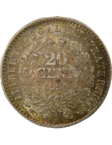 IIIe République 20 centimes Argent 1850 A - Paris