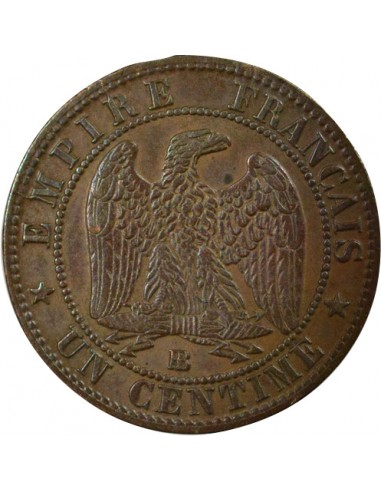 Napoléon III Tête Laurée 21 centime Bronze 1862 BB Strasbourg