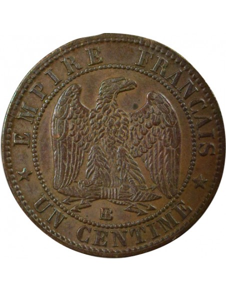 Napoléon III Tête Laurée 21 centime Bronze 1862 BB Strasbourg