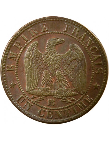 Napoléon III Tête Laurée 21 centime Bronze 1862 BB Strasbourg