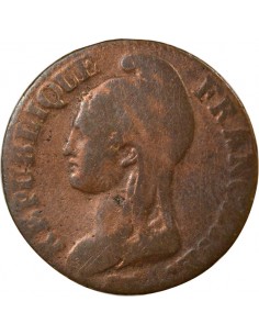 Dupré 5 centimes Bronze An 4 (1795-1796) A - Paris 2