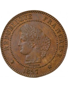 2 centimes Bronze 1897 A - Paris 2