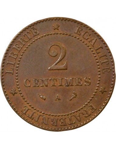 2 centimes Bronze 1897 A - Paris