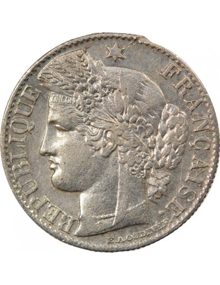 IIIe République 50 centimes Argent 1873 A - Paris