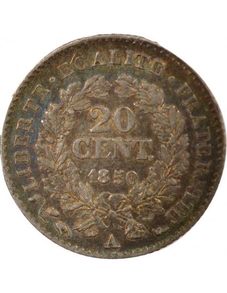 IIIe République 20 centimes Argent 1850 A - Paris