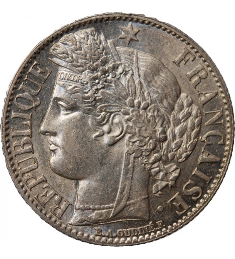 CERES - 1 FRANC 1872 A PARIS "Petit A"