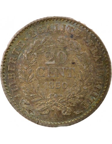 IIe République 20 centimes Argent 1850 A - Paris