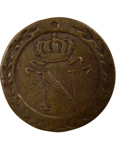 Roi d'Italie 10 centimes Cuivre 1808 BB Strasbourg