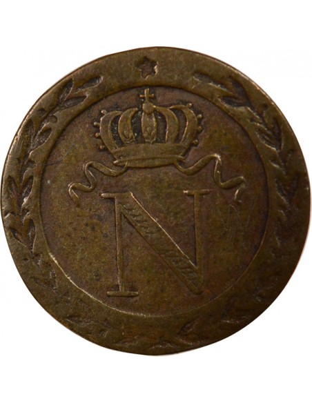 Roi d'Italie 10 centimes Cuivre 1808 BB Strasbourg