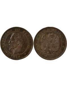 Napoléon III 2 centimes Bronze 1854 K Bordeaux