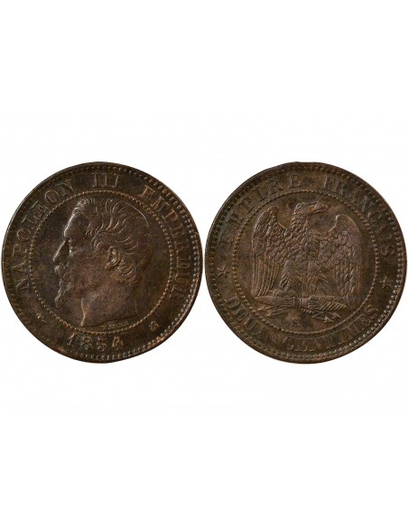 Napoléon III 2 centimes Bronze 1854 K Bordeaux