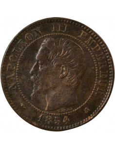 Napoléon III 2 centimes Bronze 1854 K Bordeaux 2