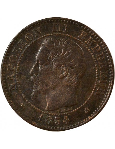 Napoléon III 2 centimes Bronze 1854 K Bordeaux