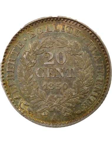 IIe République 20 centimes Argent 1850 A - Paris