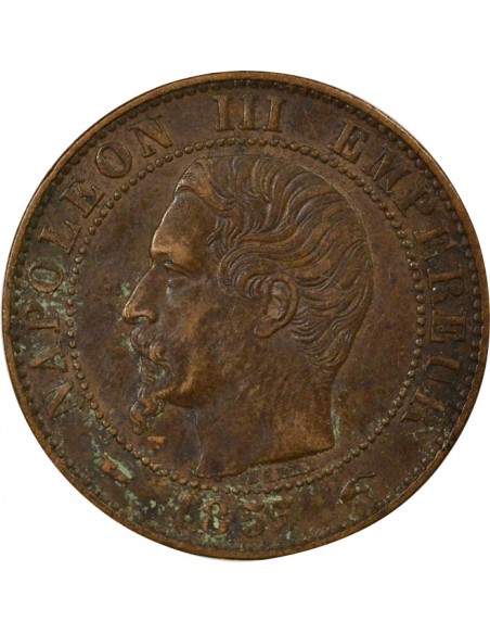Napoléon III Tête nue 5 centimes Bronze 1855 A - Paris