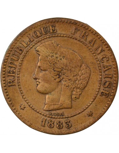 5 centimes Bronze 1883 A - Paris