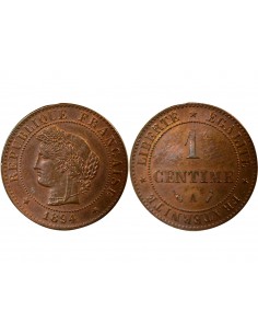 1 centime Bronze 1894 A - Paris