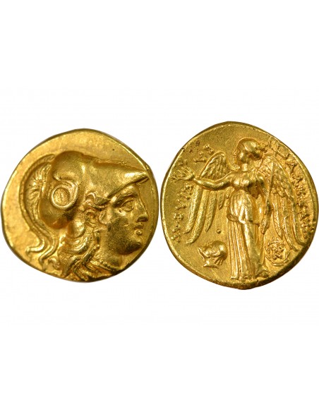 Grèce Antigone le Borgne Au nom d'Alexdandre le Grand 1 statère Or 315-311 Av JC