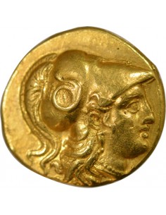 Grèce Antigone le Borgne Au nom d'Alexdandre le Grand 1 statère Or 315-311 Av JC 2