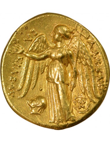 Grèce Antigone le Borgne Au nom d'Alexdandre le Grand 1 statère Or 315-311 Av JC