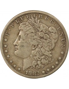 Etats Unis d'Amérique Morgan 1 Dollar Argent 1882 Philadelphie 2